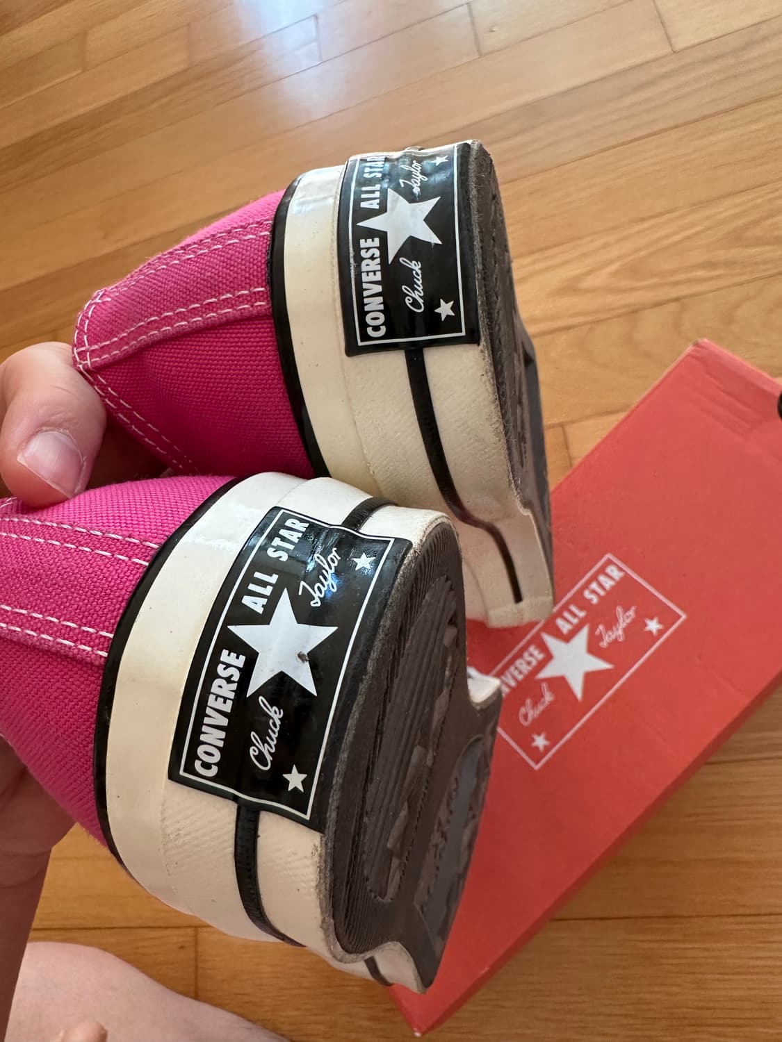 컨버스 로우 척테일러 럭키 핑크 270 상품이미지5