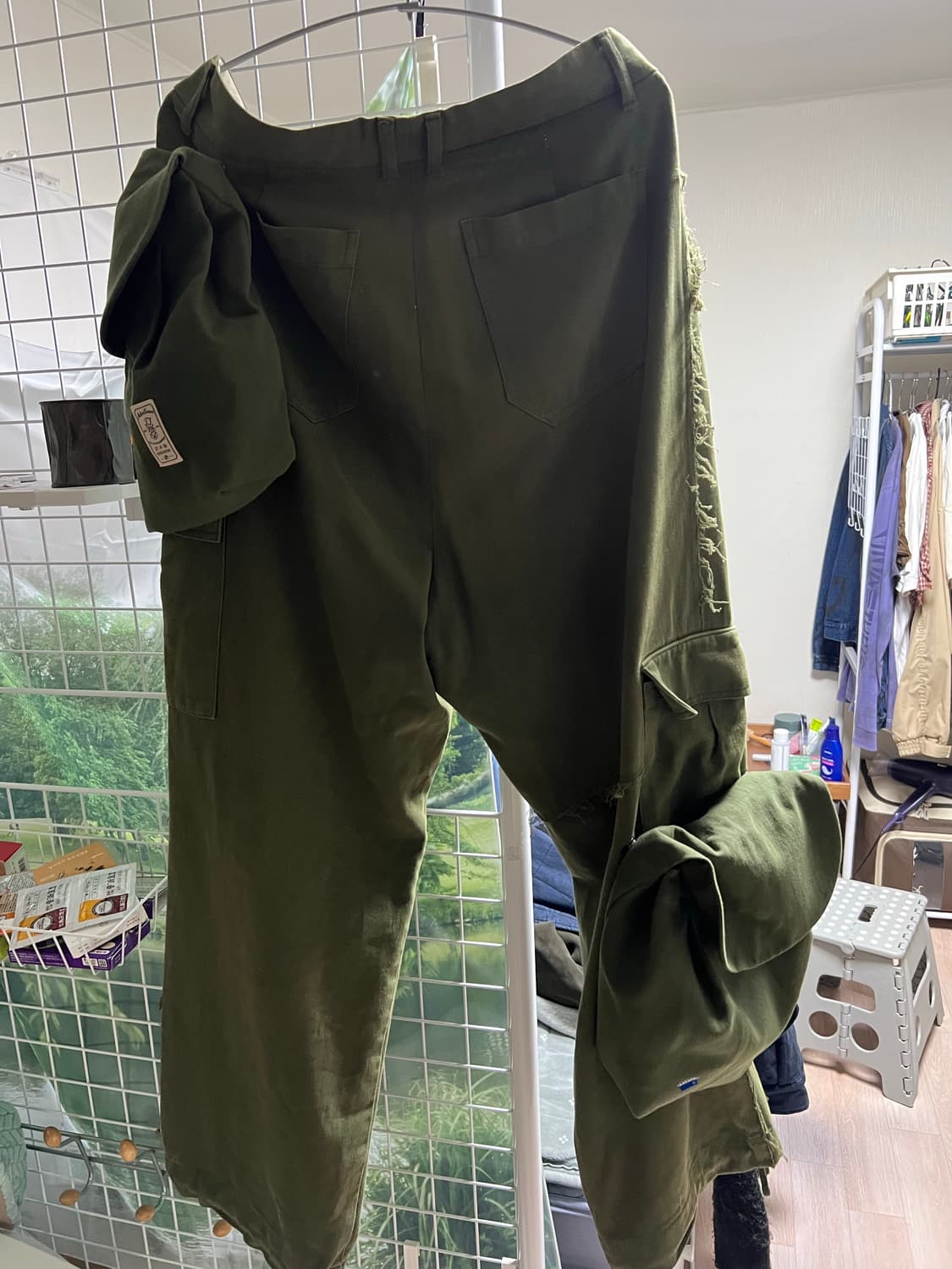 Ader Error 타드 카고 팬츠 카키색 23S/S 상품이미지7