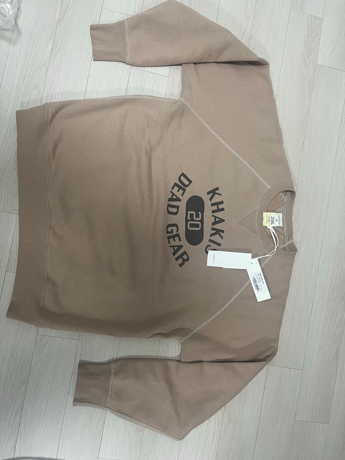 카키스 맨투맨 M사이즈 새제품 상품이미지1