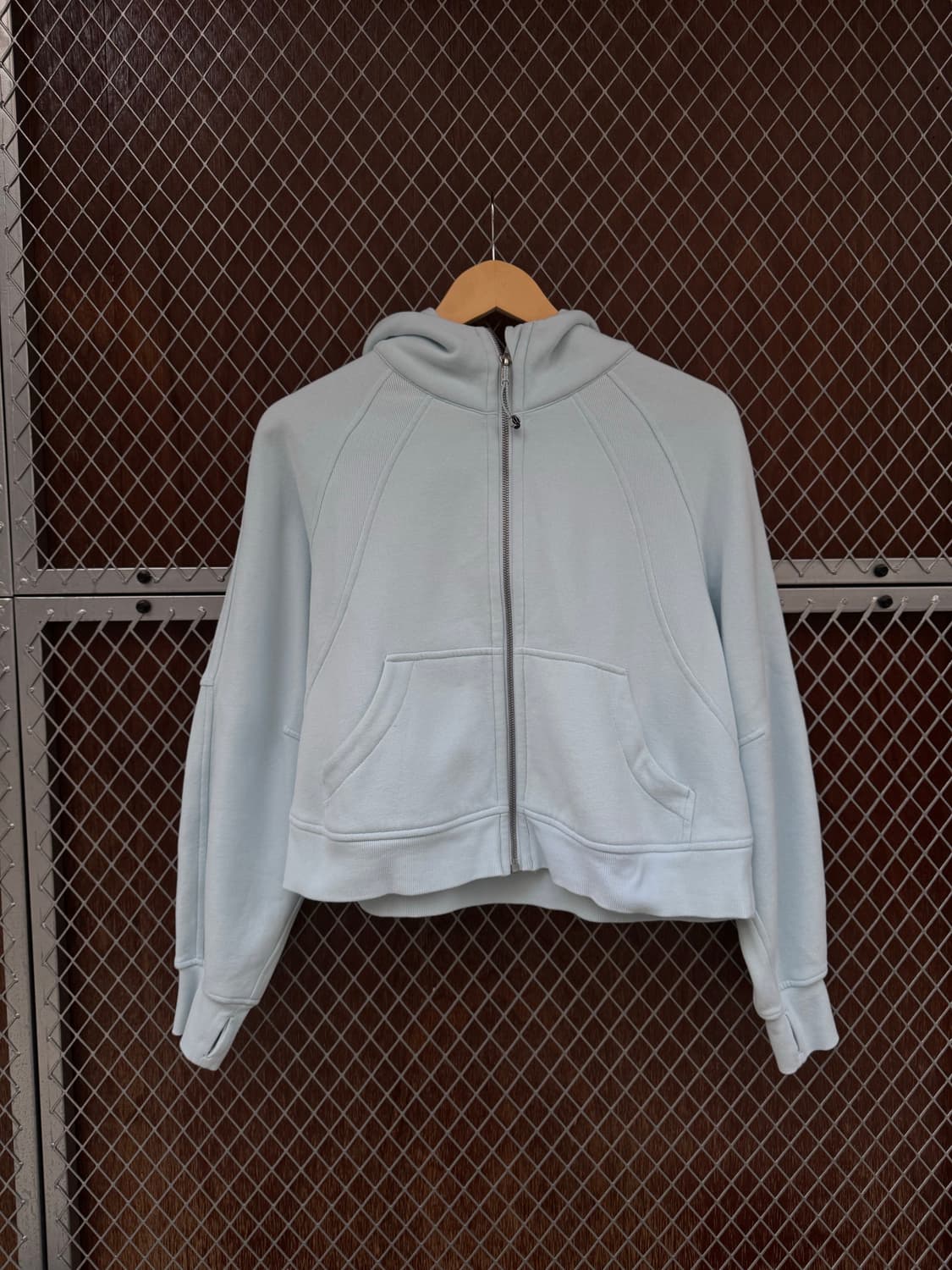 룰루레몬 스쿠바 기모 크롭 오버사이즈 후드집업 xs/s 상품이미지3