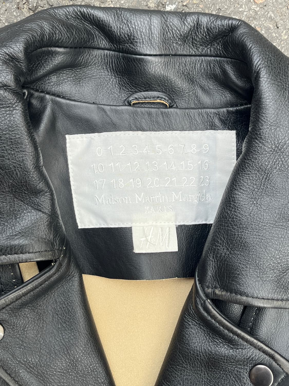 2014 메종 마르지엘라 x H&M 레더 자켓 상품이미지2