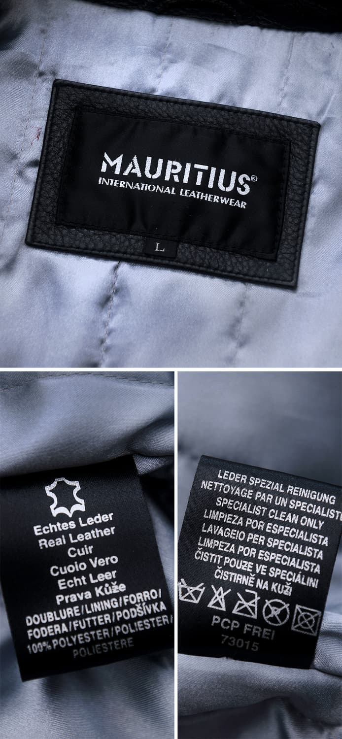 모리셔스 풀그레인 버팔로 가죽 싱글 라이더 자켓 (L / 105+) 상품이미지10
