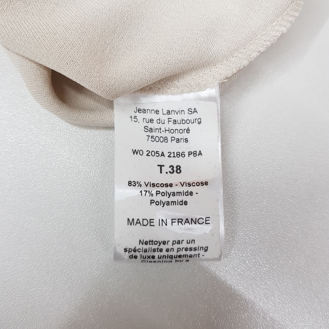 랑방 LANVIN 드레이프 슬리브 롱 원피스 38사이즈 상품이미지6