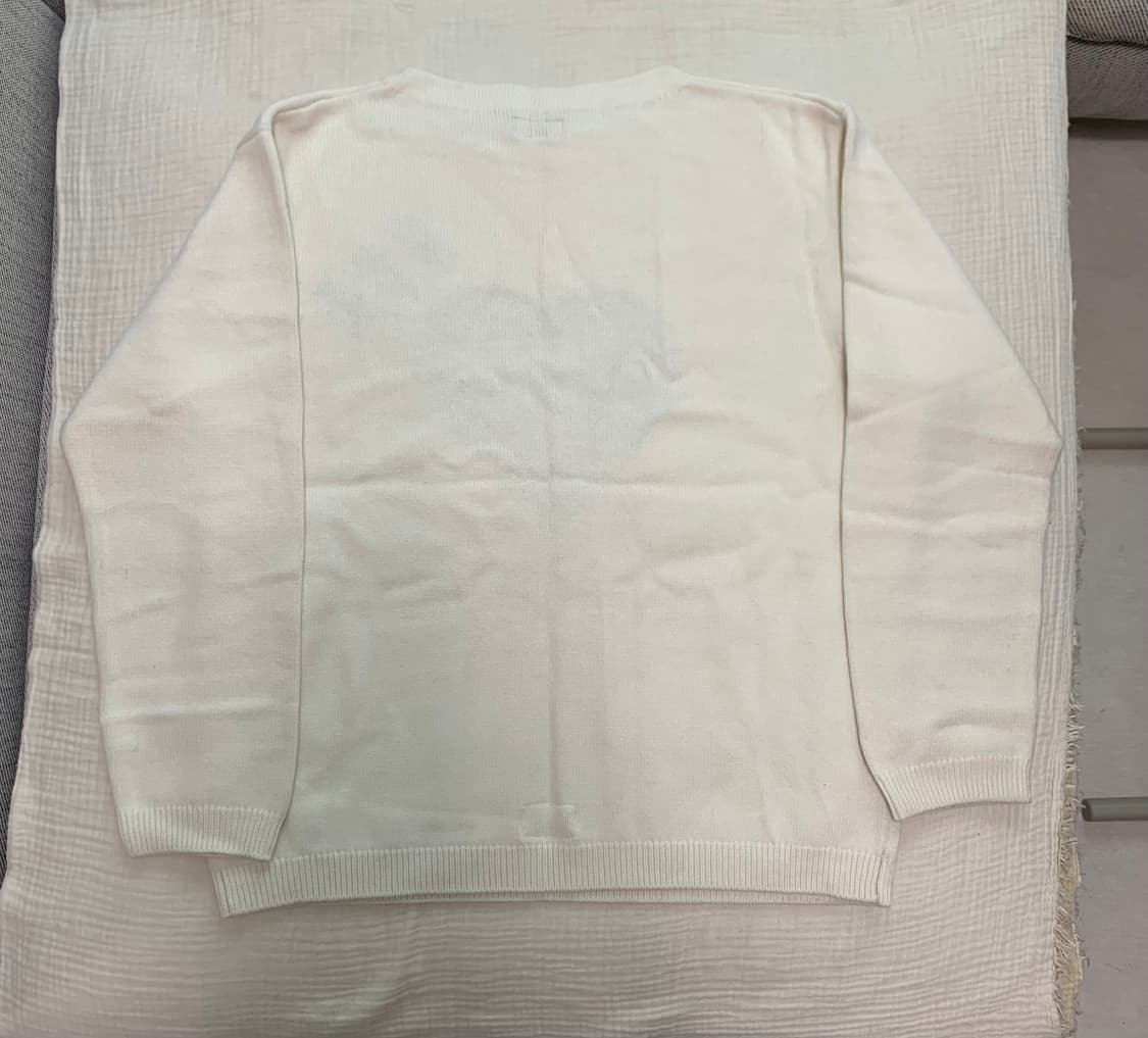 [XXL] 휴먼 메이드x제이홉 휴먼 호프 하트 니트 스웨터 화이트 상품이미지2