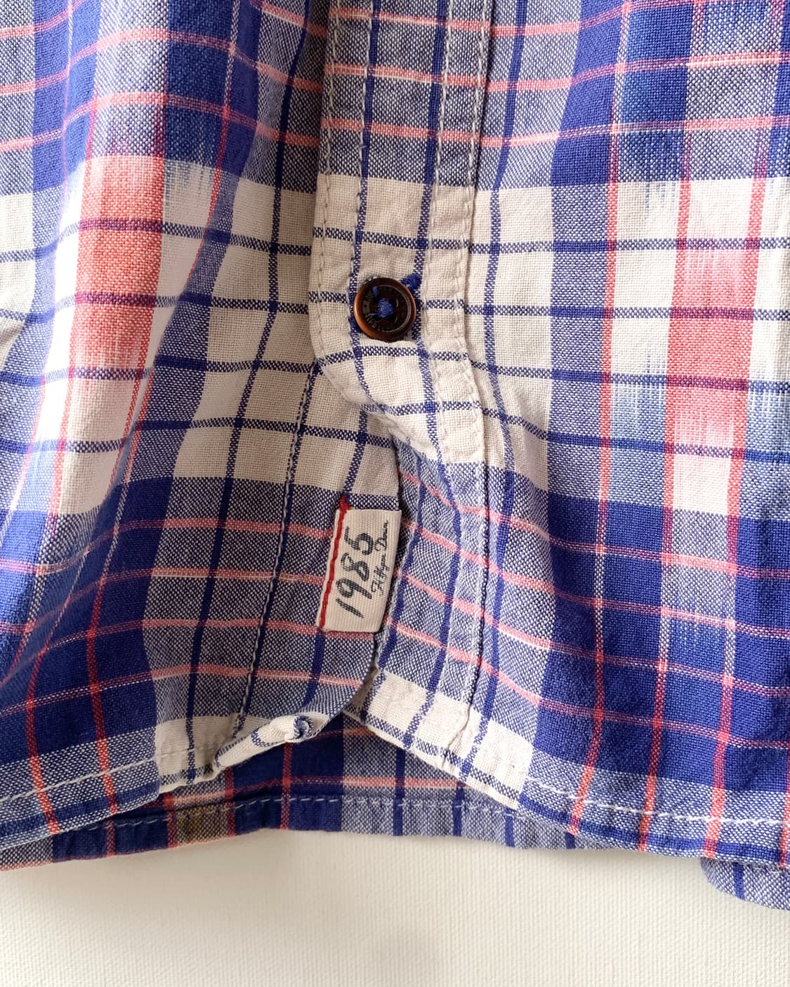 [TOMMY HILFIGER] blue plaid cotton shirt 상품이미지8