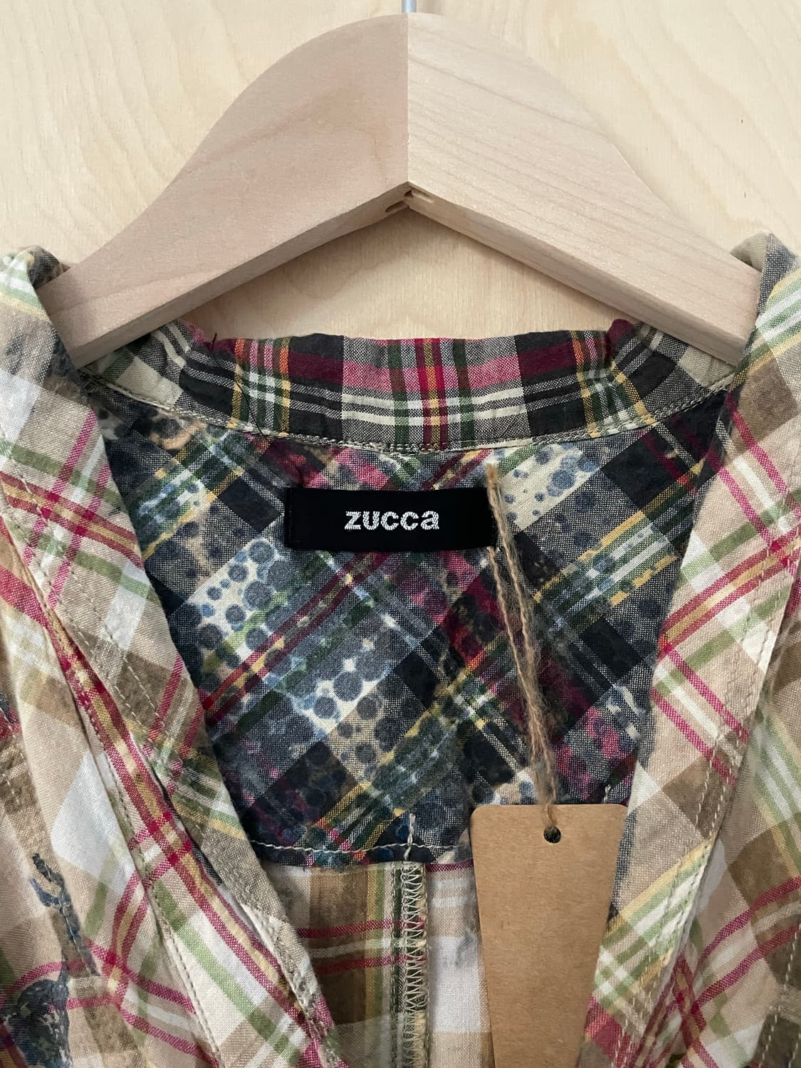 주카 zucca 체크 가디건 상품이미지5