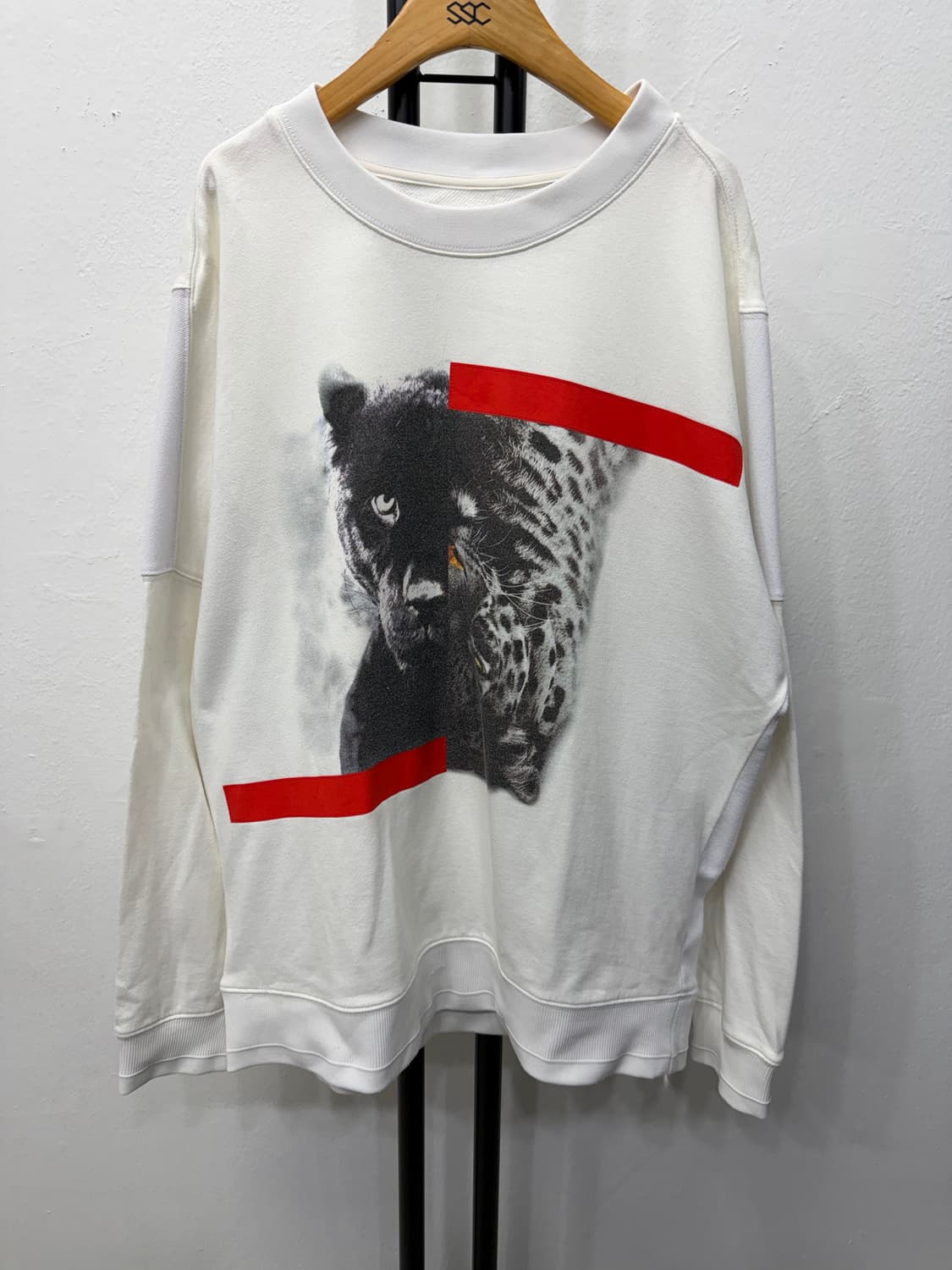 정품) 시스템옴므 한섬 20ss 오버핏 프린팅 맨투맨 100 상품이미지1