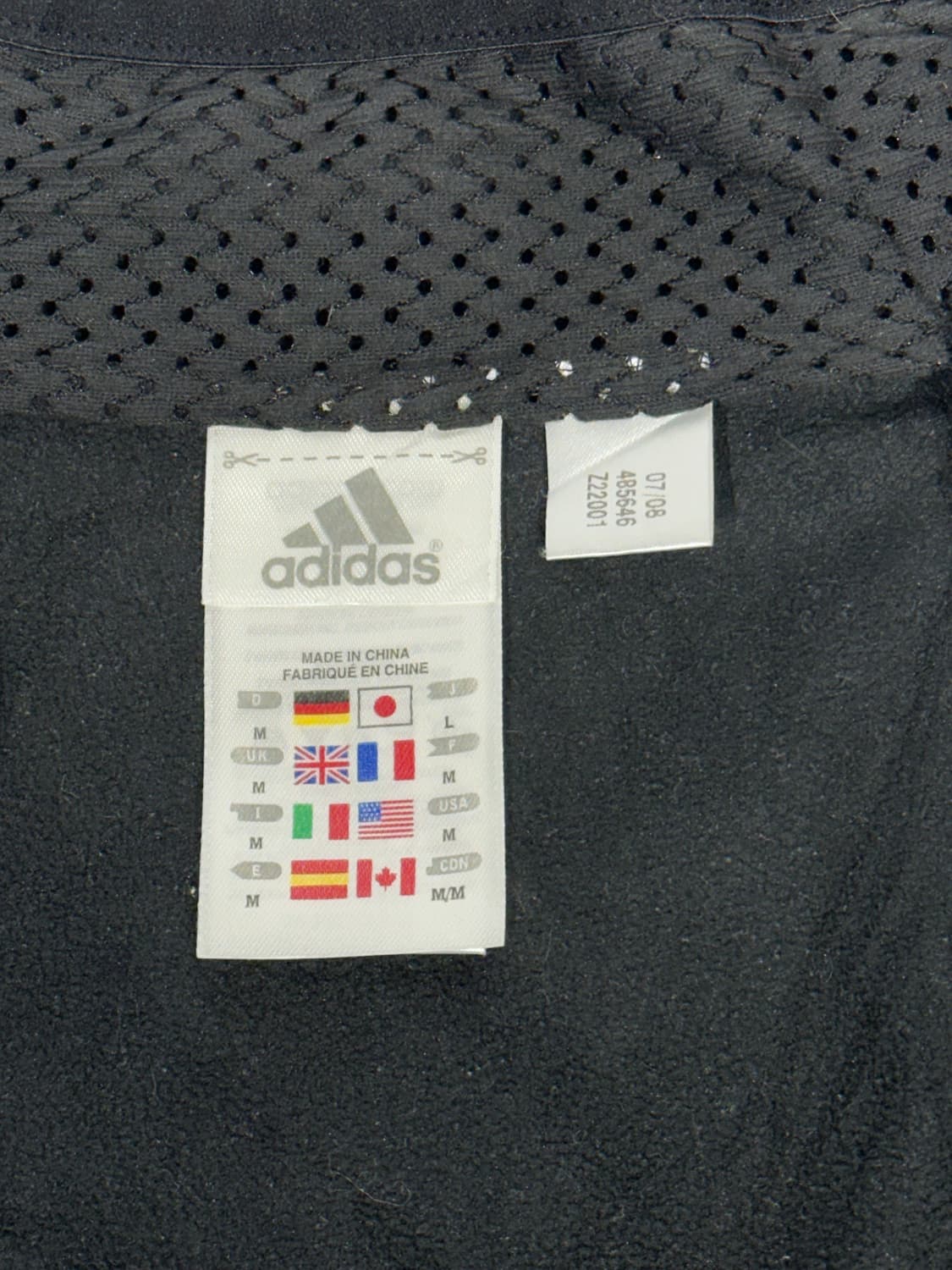 00s 아디다스 카키 블랙 바람막이 자켓 M 상품이미지7