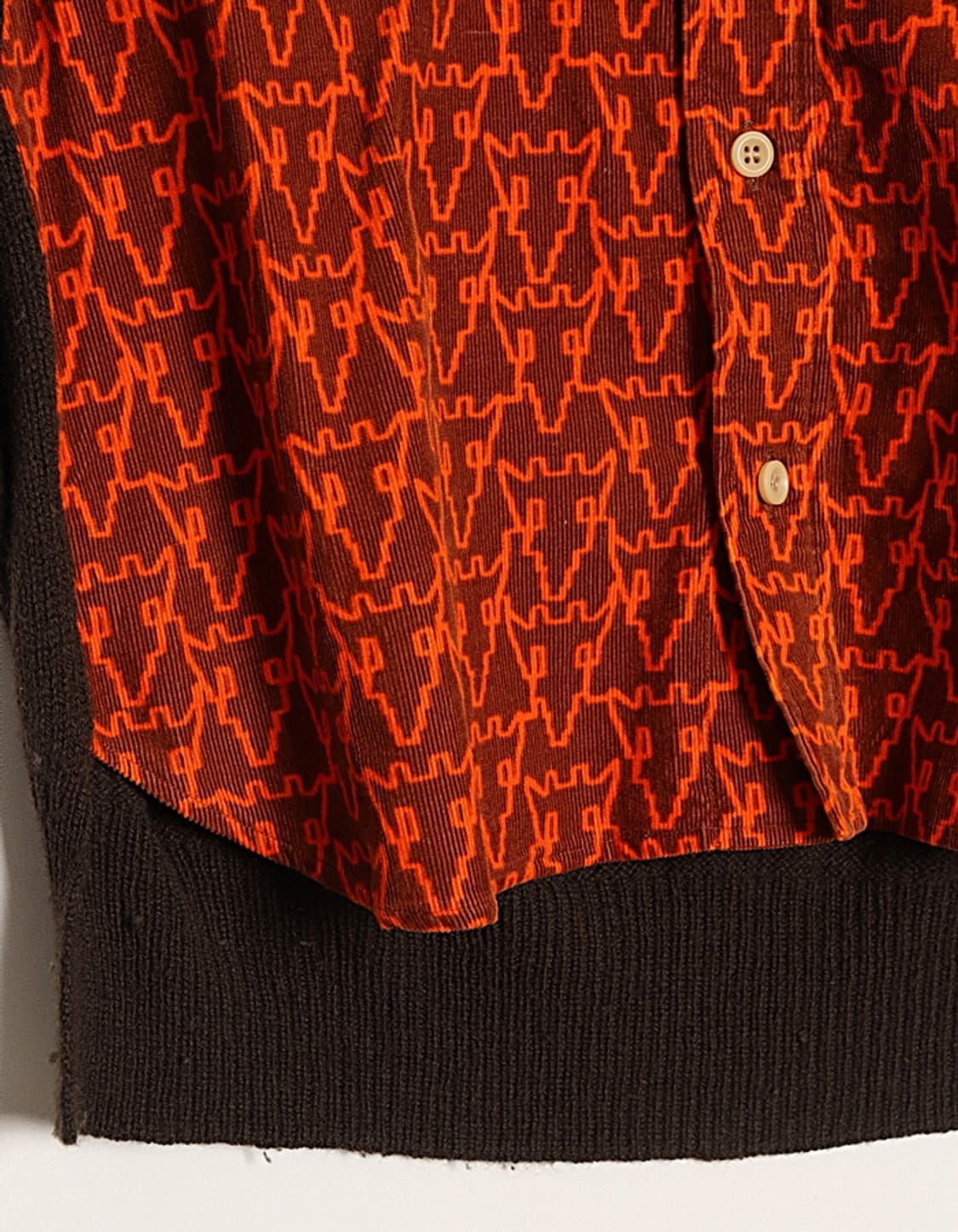 츠모리 치사토 코듀로이 레이어드 셔츠 상품이미지3