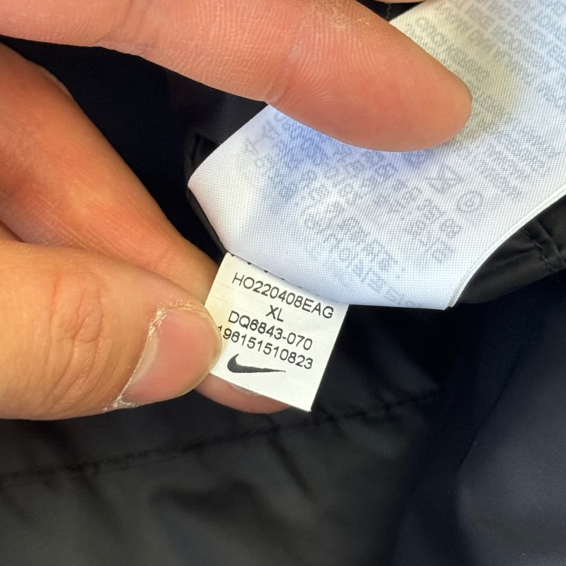 나이키 차콜 퍼자켓 XL  상품이미지8