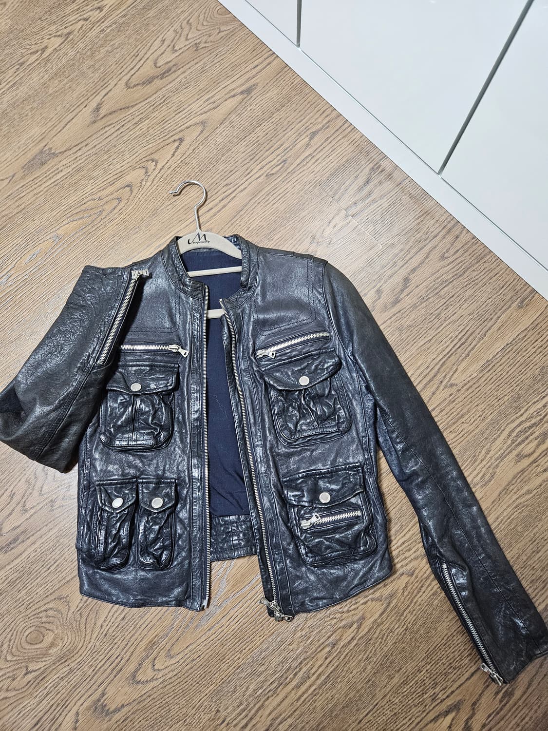 여성용 양가죽자켓 55사이즈 판매합니다. 상품이미지1