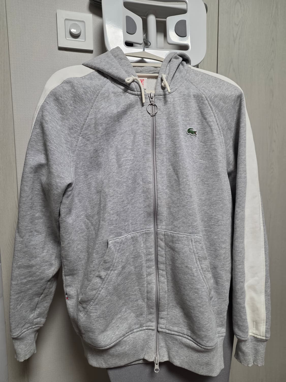 라코스테 라이브 그레이 후드집업 상품이미지1
