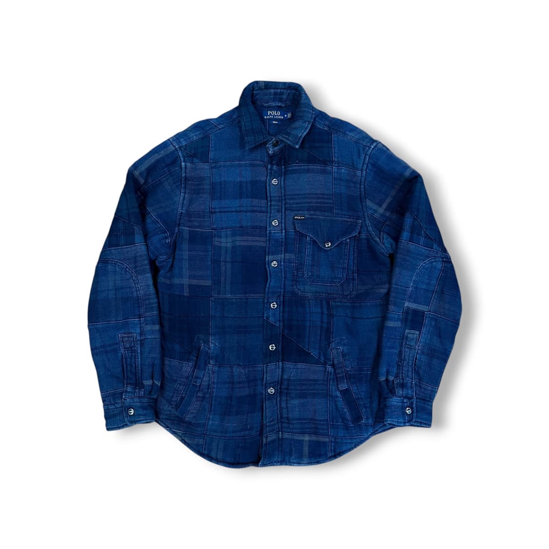 폴로랄프로렌 인디고 패치워크 셔츠 자켓 상품이미지1