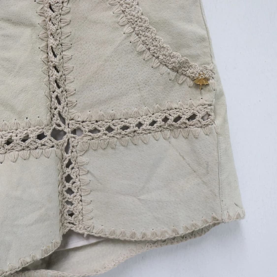 아놀드파마 베이지 가죽 숏팬츠 60566 상품이미지3