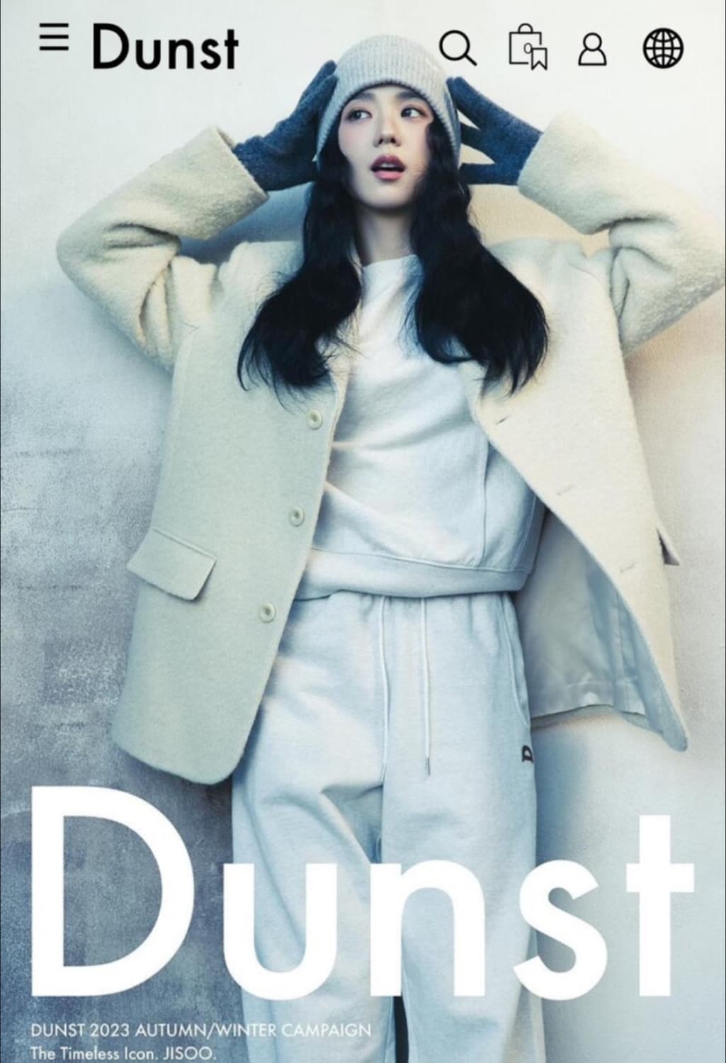 던스트 지수 부클 코트 (버터) S 상품이미지2