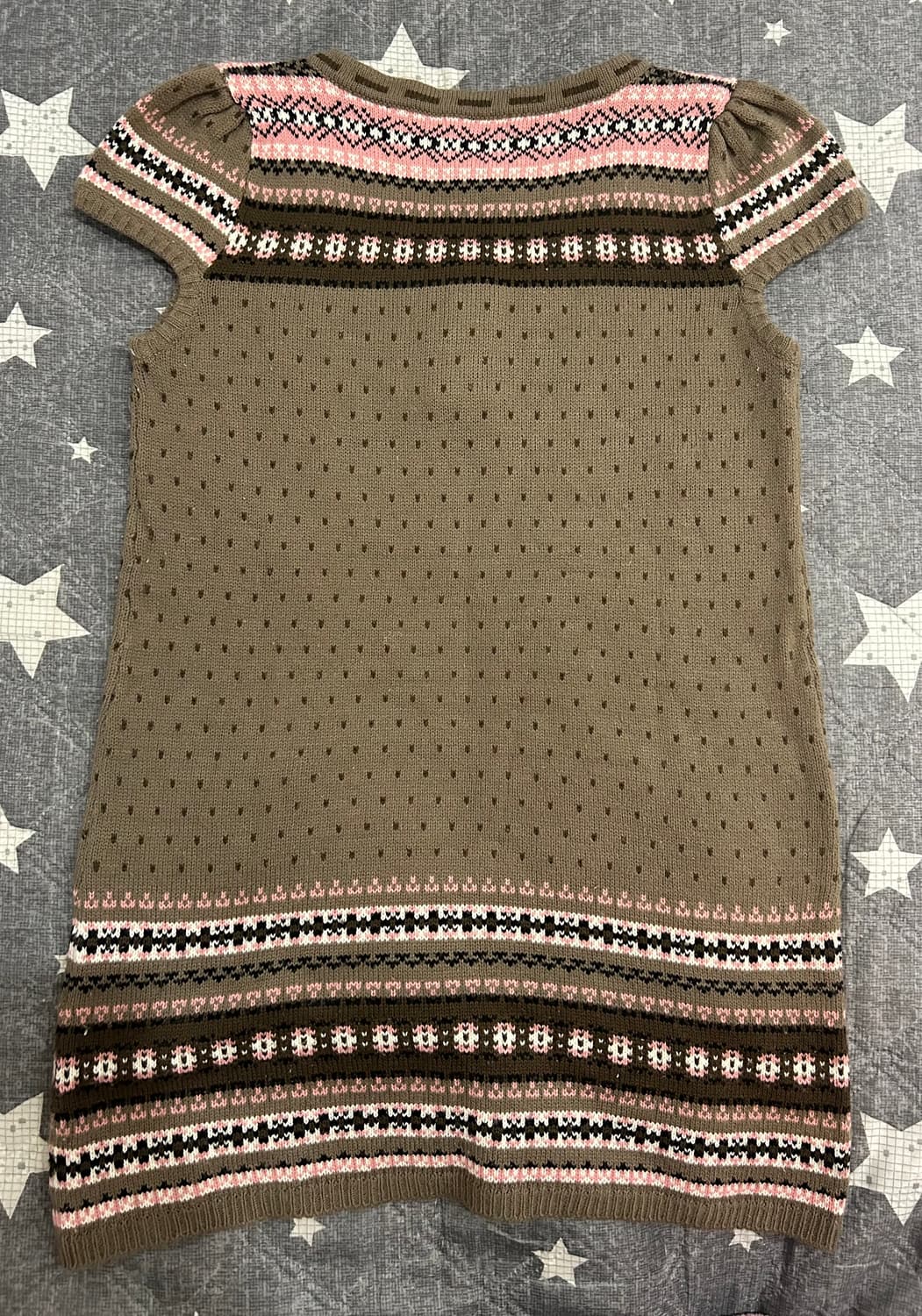 모리걸 니트 반팔 원피스 상품이미지2