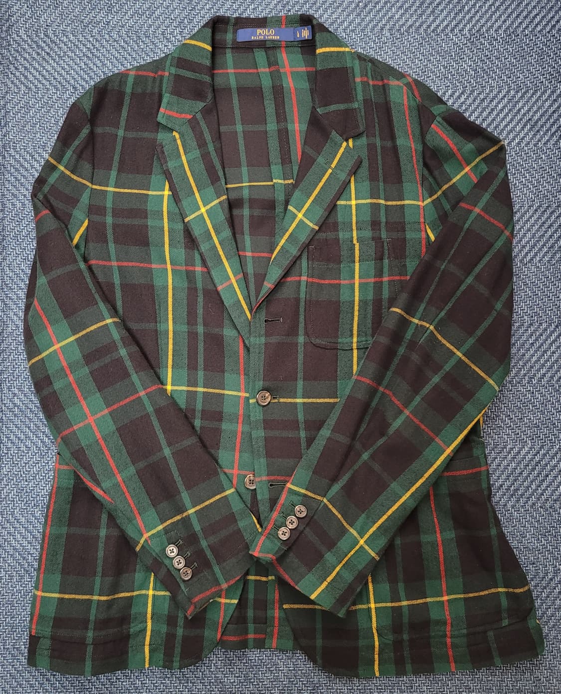 폴로 랄프로렌 타탄체크 블레이저 L 상품이미지1