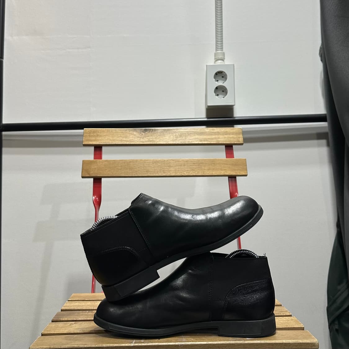 39 250) 캠퍼 부츠 여성 여자 부츠 보위 블랙 앵클 부츠  상품이미지7