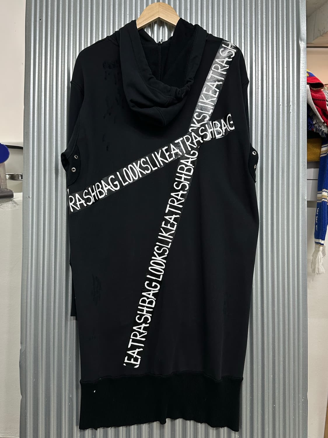 (XS) 디젤 헤이트 꾸뛰르 데미지 언밸런스 롱 후드 원피스 상품이미지2