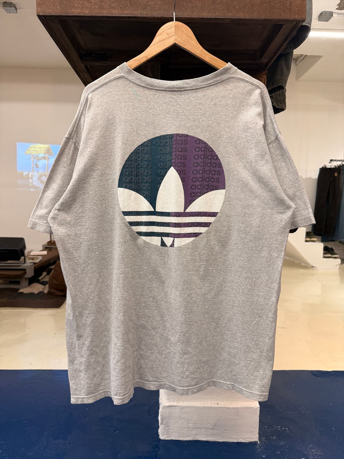 1990s Adidas 아디다스 트레포일 반팔티 상품이미지5