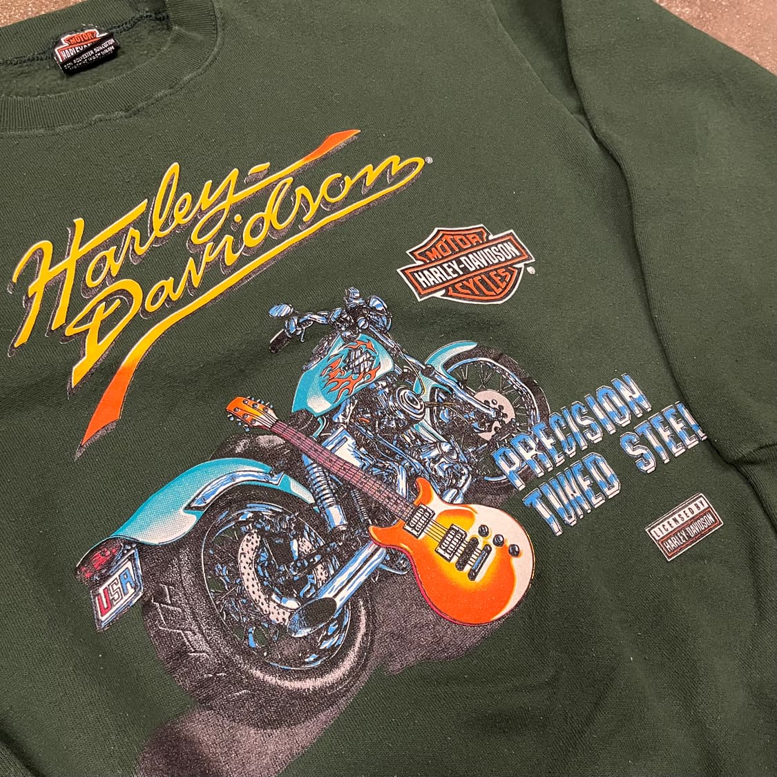 90s 할리데이비슨 프린팅 스웻셔츠 (100) 상품이미지2