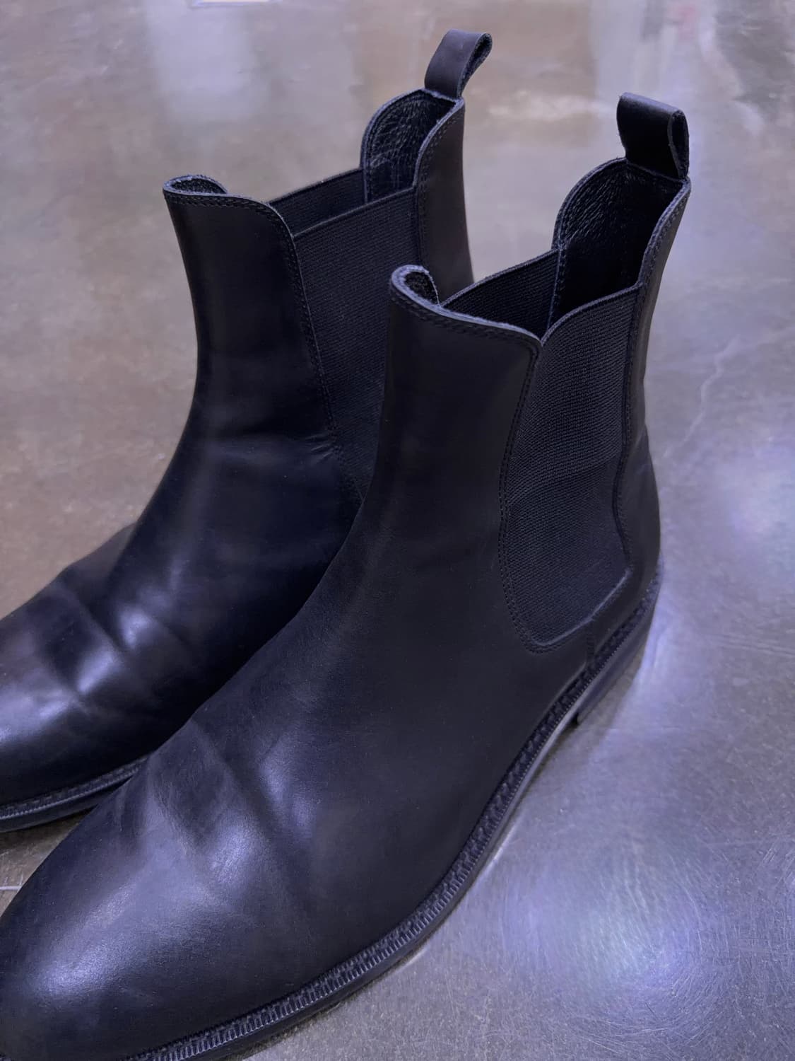 무신사스탠다드 플레인 첼시부츠 블랙 280 상품이미지4