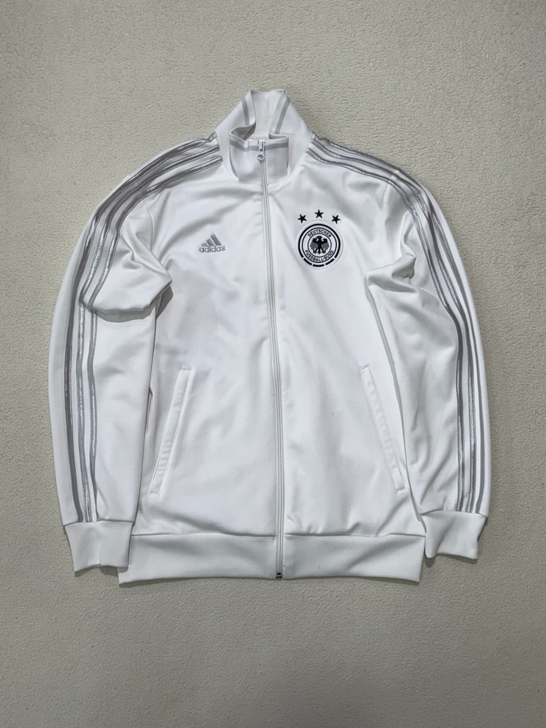 아디다스 독일 축구 유니폼 화이트 실버 흰색 집업 져지 100 상품이미지1