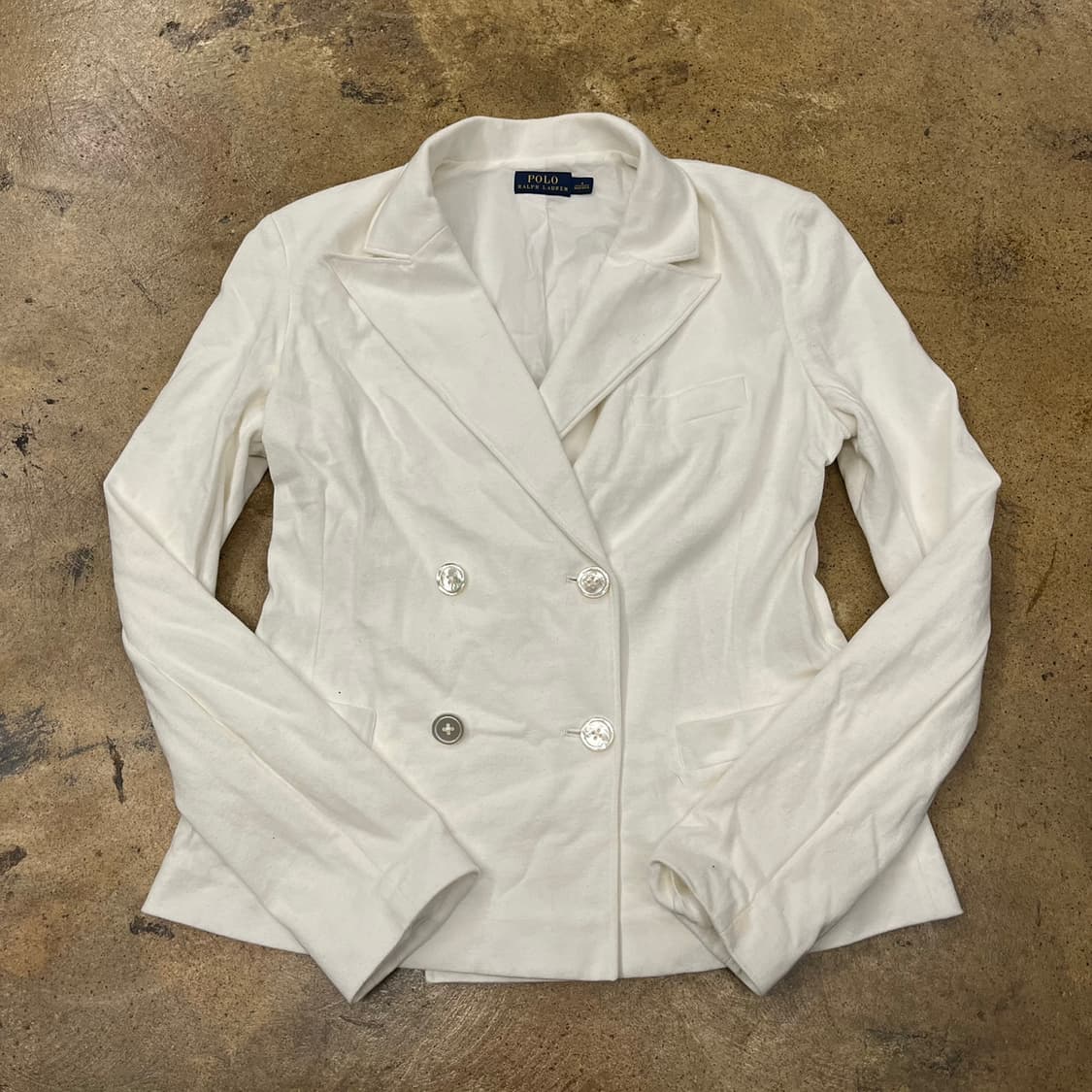 [정품/4] 폴로 랄프로렌 화이트 더블 버튼 자켓 b15 상품이미지2