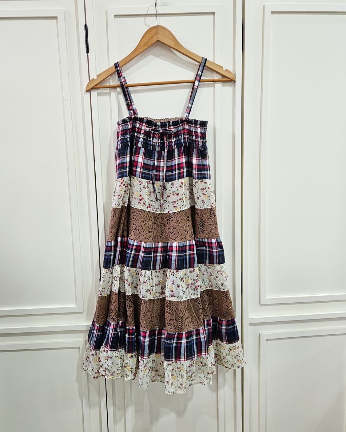 클레 드 솔(CLEF DE SOL) 패치워크 원피스 상품이미지1