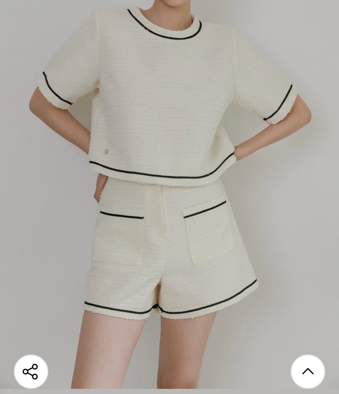 mayber u 메이버유 트위드 반바지 상품이미지1