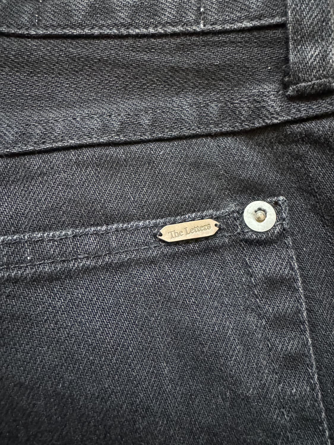 더 레터스 the letters 사이드 블랙 데님 팬츠 상품이미지8