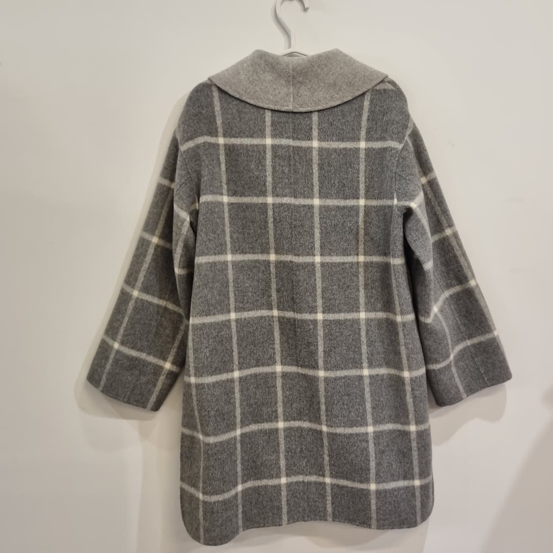 Theory 띠어리 숄 칼라 체크 코트 S 상품이미지3