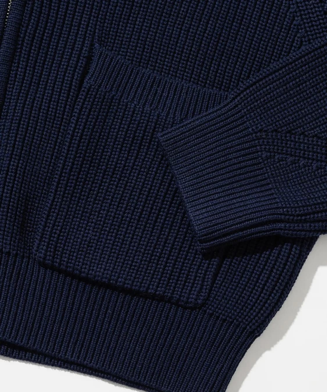 인템포무드 니트 집업 네이비 L 상품이미지7