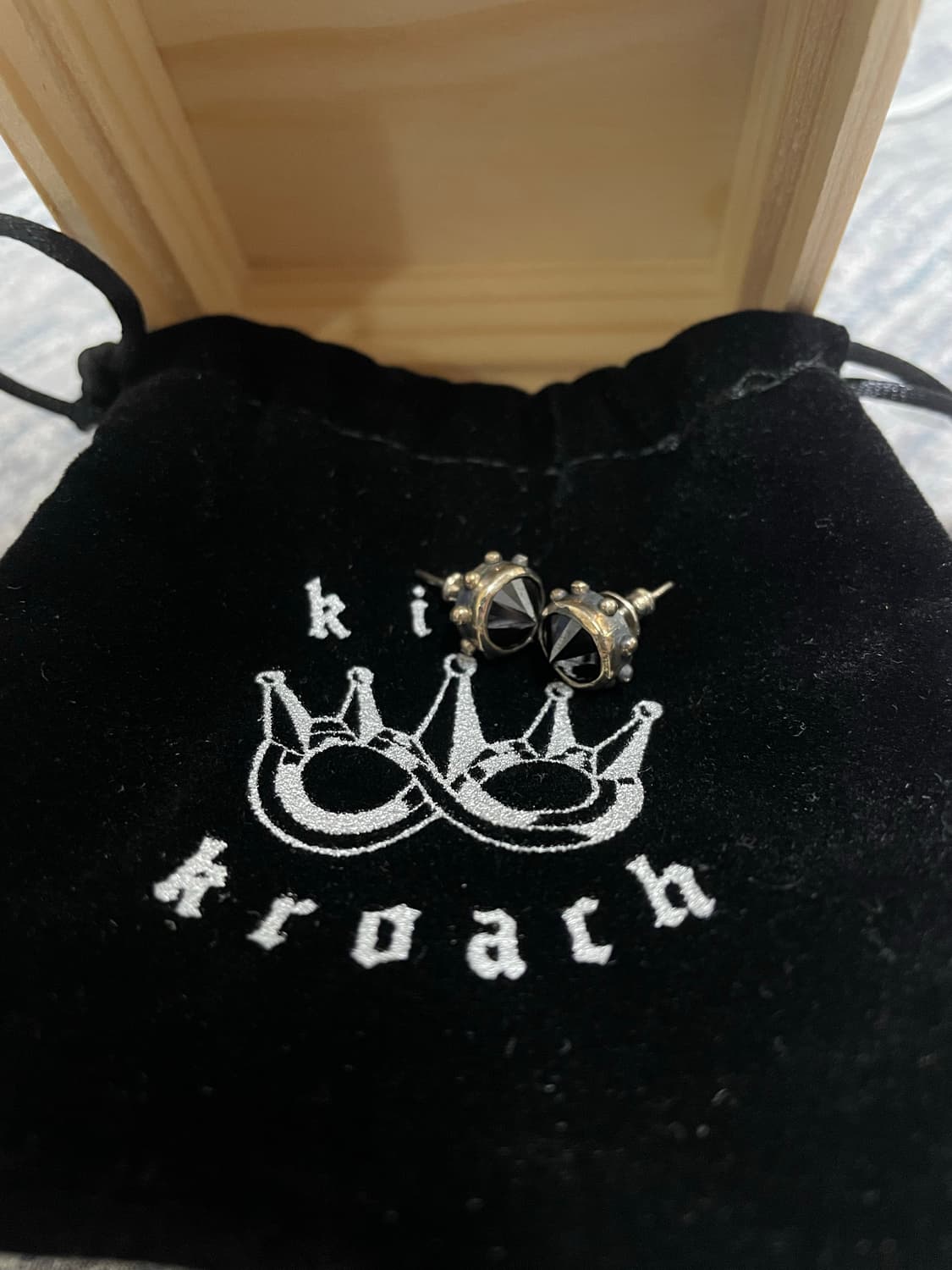 킹크로치 스터드 이어링 빅사이즈 상품이미지1