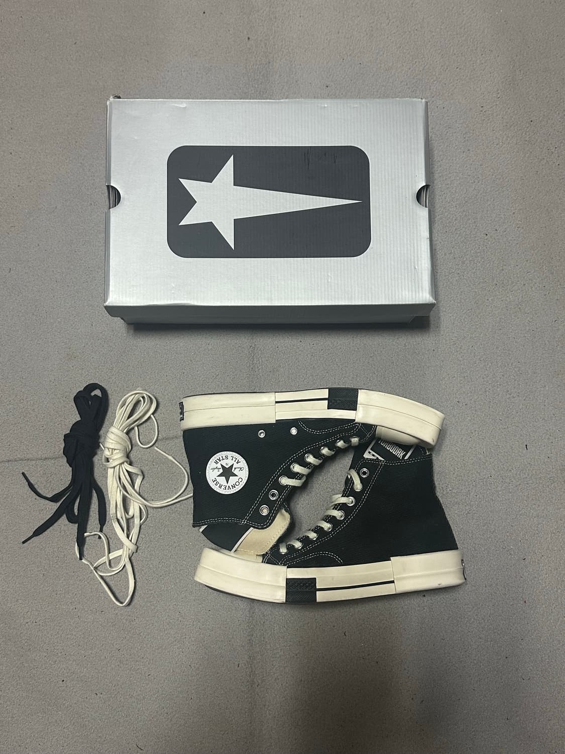 컨버스 릭오웬스 척70 하이 블랙 (265) 상품이미지1