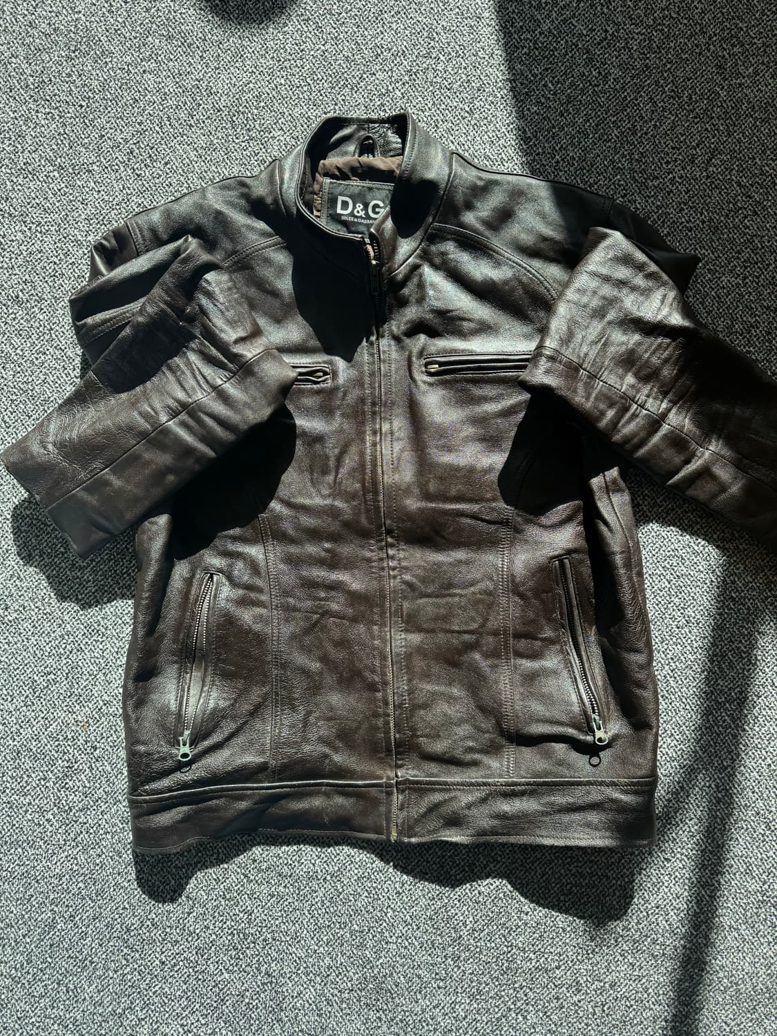 돌체앤가바나 레더 바이커자켓 상품이미지4