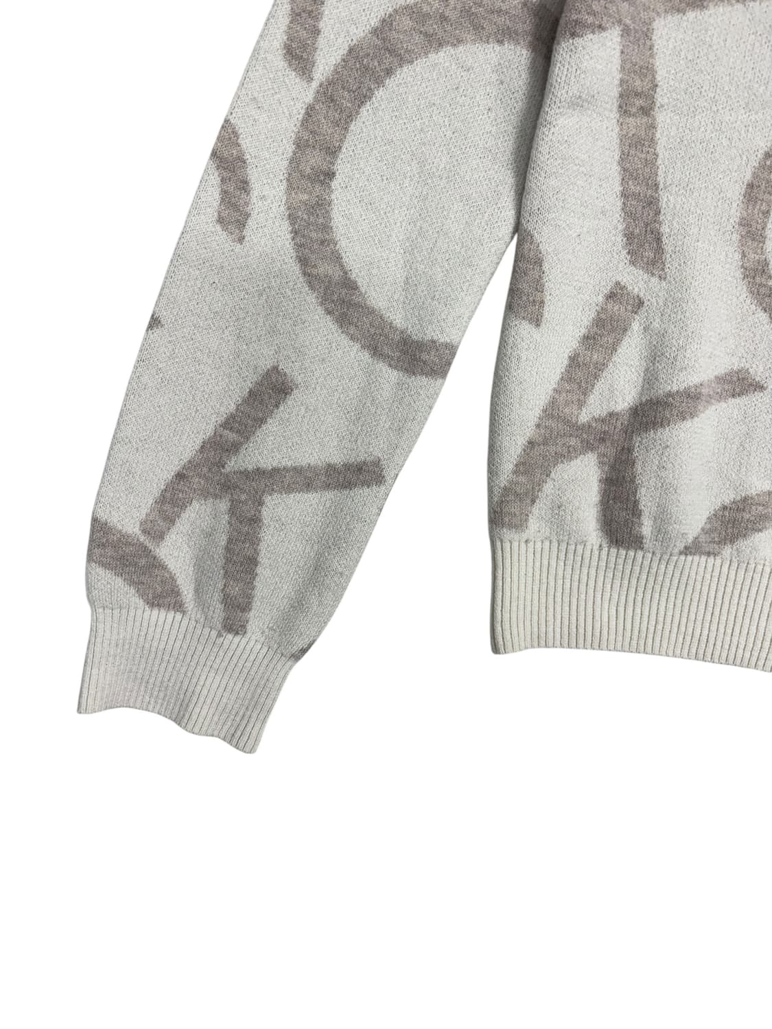 캘빈클라인 골프 CK 패턴 니트 아이보리 상품이미지3