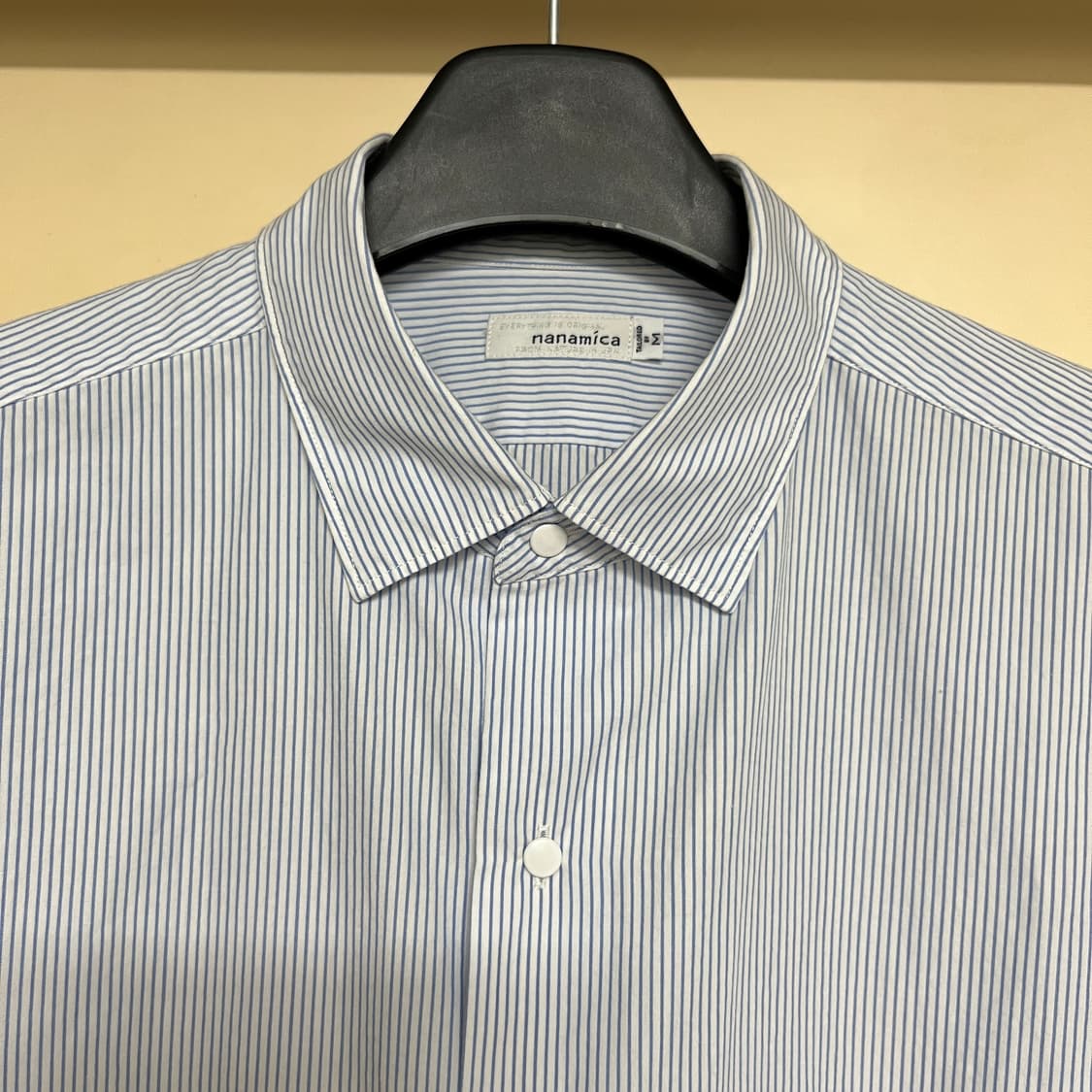 [M] 나나미카 윈드셔츠 블루 스트라이프 nanamica 상품이미지2