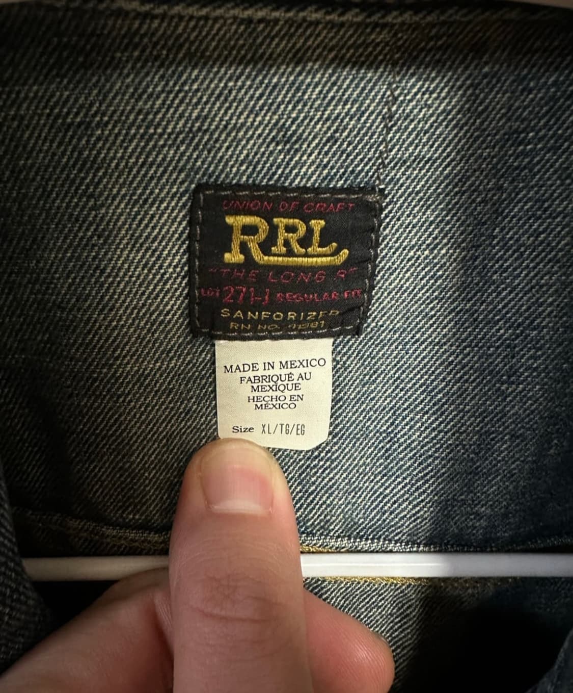 RRL lot271 리랜드 XL(멕시코산) 더블알엘 상품이미지2