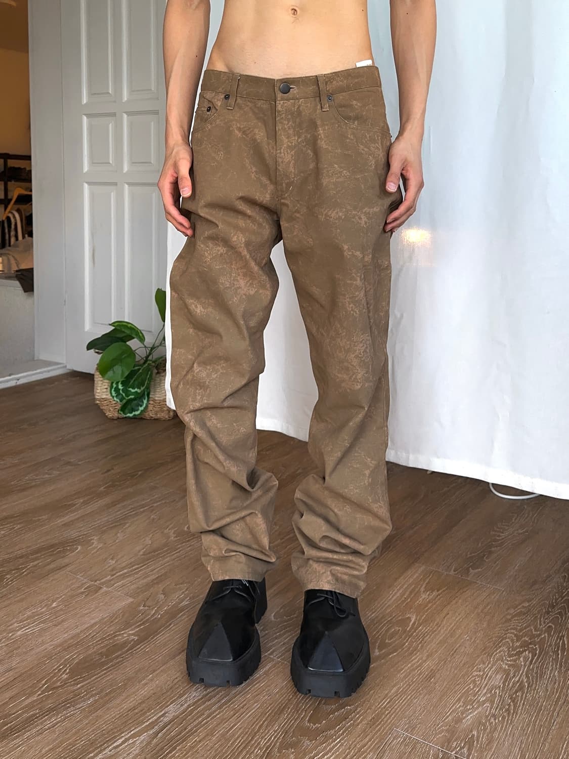 MK Homme 블리치 쉘 스트레이트 팬츠 상품이미지5