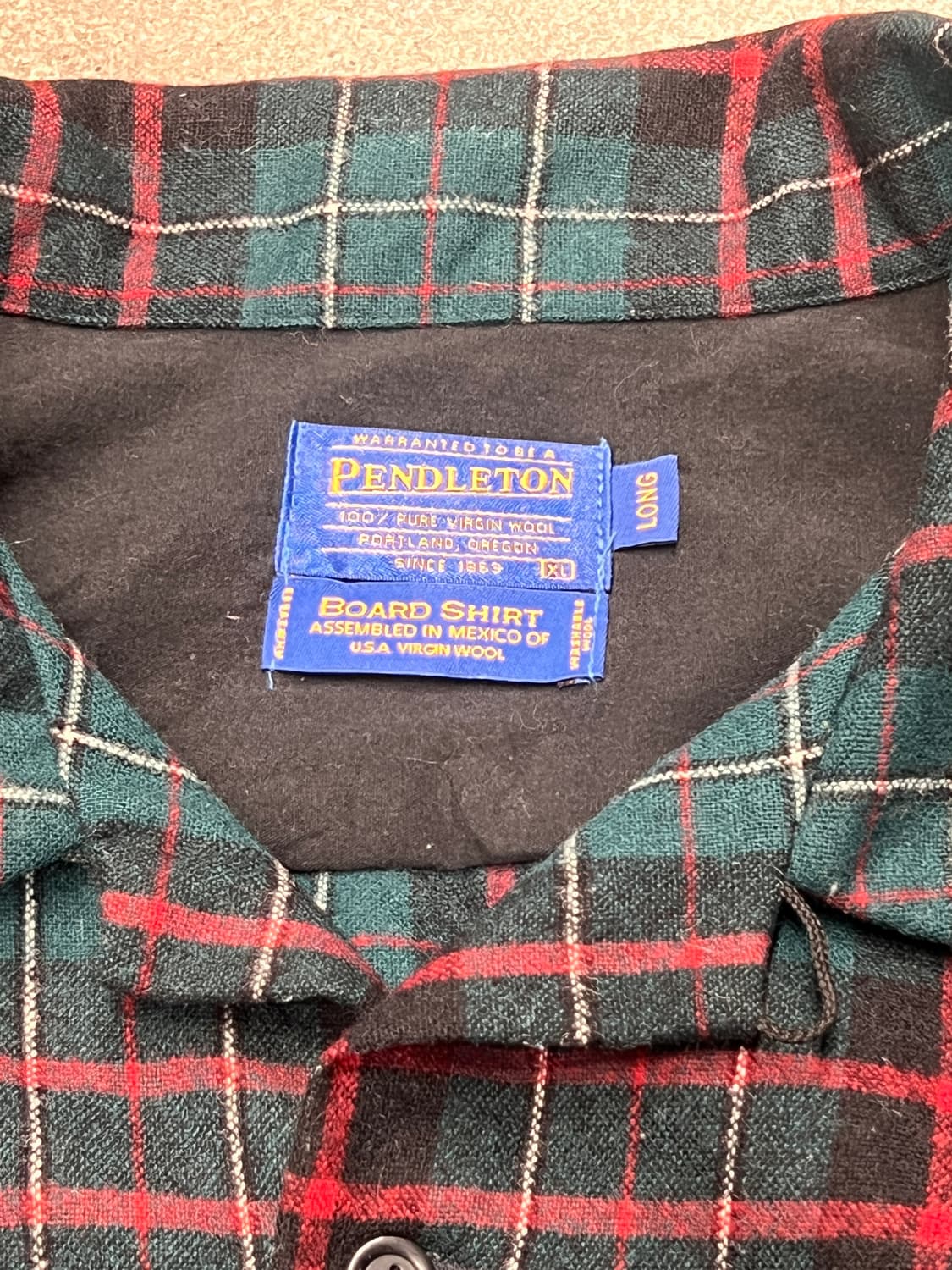 펜들턴 타탄체크 울 보드셔츠 상품이미지3