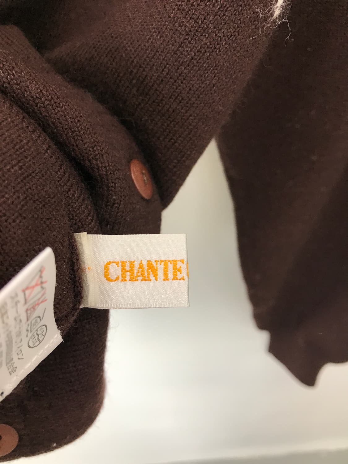 Jpn Brown Heart Argyle Wool Cardigan 상품이미지3