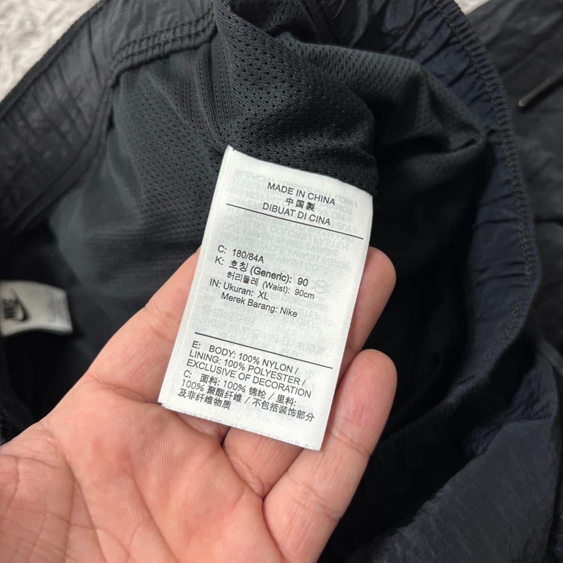 나이키에어 블랙 우븐 반바지 상품이미지4