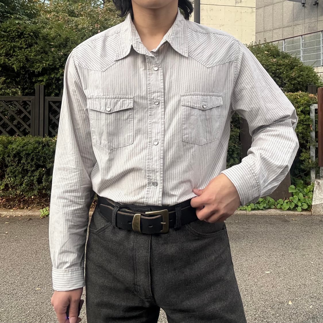 노 바운더리즈 웨스턴 스트라이프 셔츠 상품이미지3