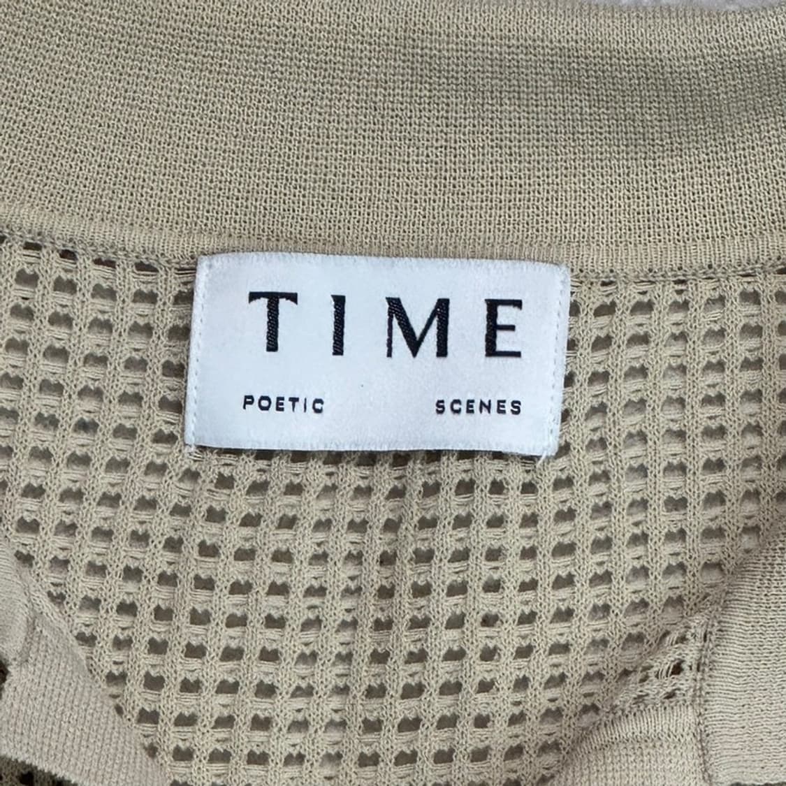 TIME POETIC 플라워 패턴 카라 니트 M 상품이미지5
