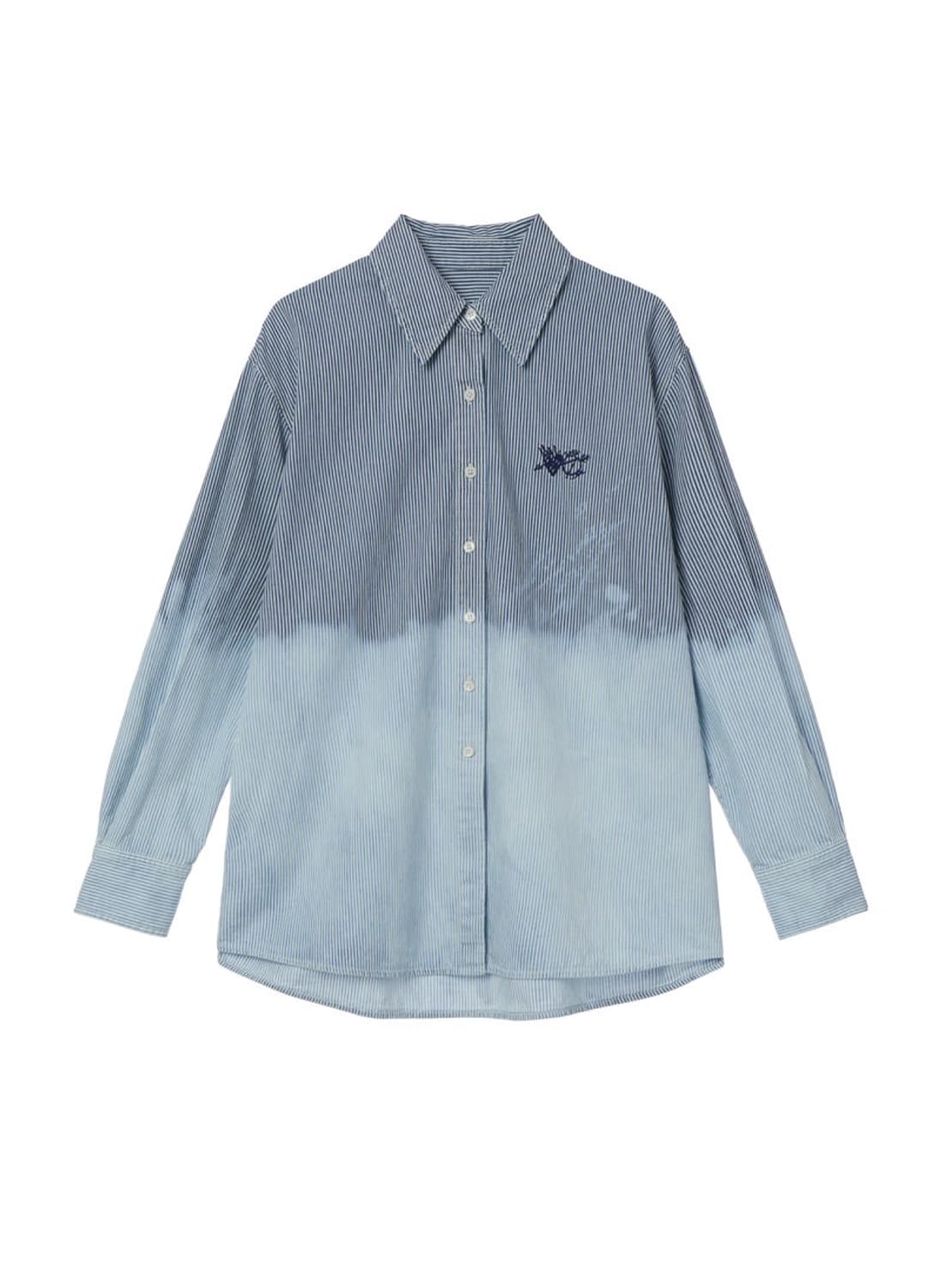 더오픈프로덕트 HALF BLEACHED DENIM SHIRT 상품이미지1