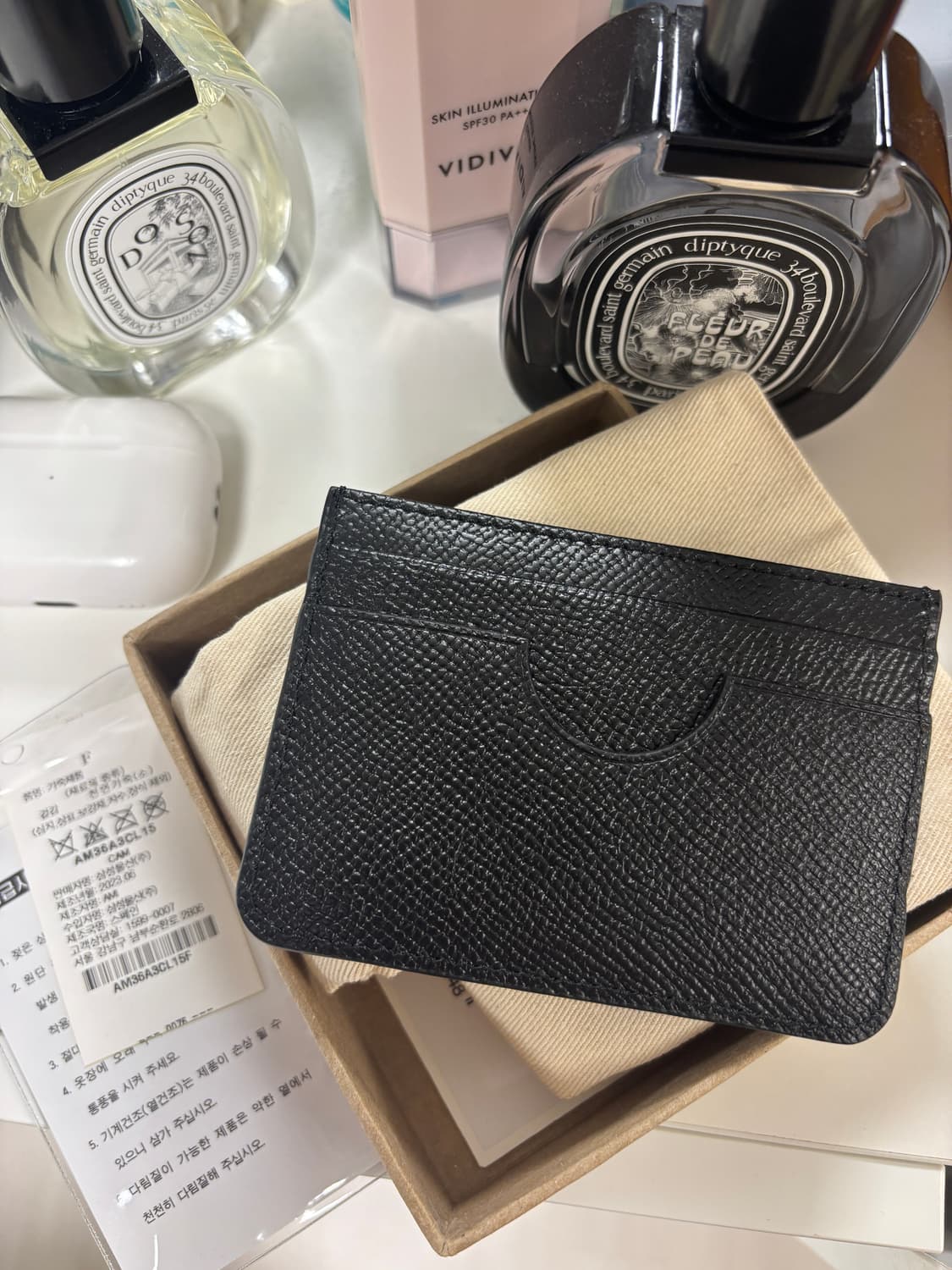 아미 카드지갑 블랙 새제품 상품이미지2