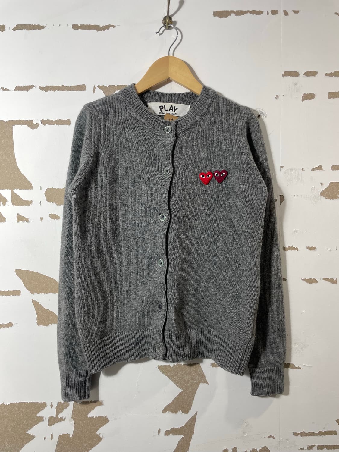 꼼데가르송 플레이 더블로고 가디건 상품이미지1