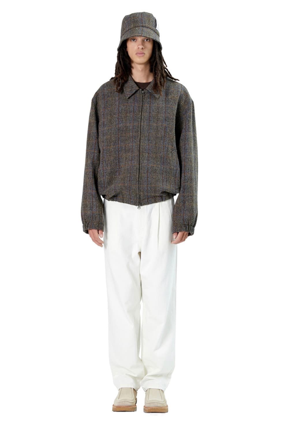 [판매] 브라운야드 해리스트위드 블루종 브라운 2사이즈 상품이미지1