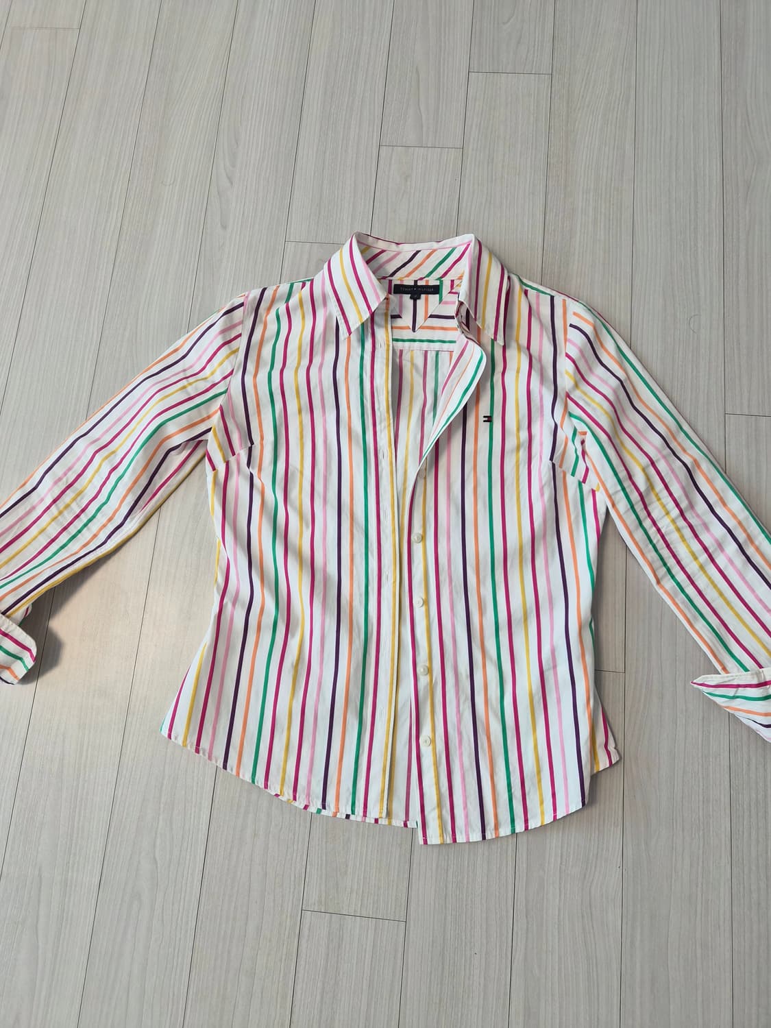 타미힐피거 정품 멀티 스트라이프 셔츠 (상태 최상) 상품이미지2